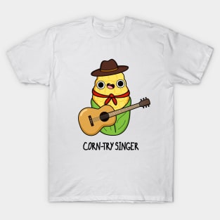 Corn-try Singer Funny Corn Pun T-Shirt